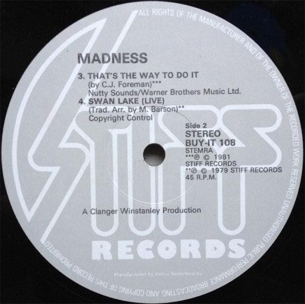Madness : The Return Of The Los Palmas 7 (12",45 RPM)