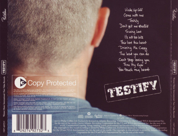 Phil Collins : Testify (Album,Copy Protected)