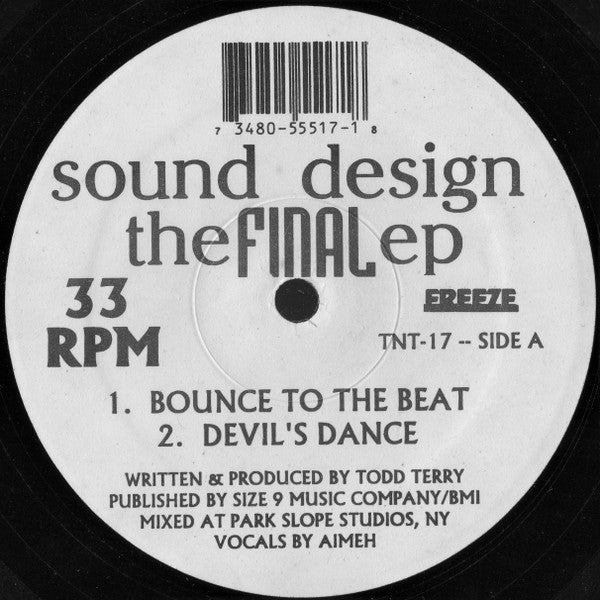 Sound Design : The Final EP (12",EP,33 ⅓ RPM)