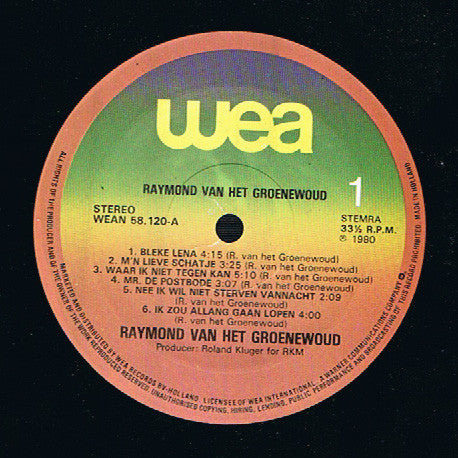 Raymond Van Het Groenewoud : Raymond Van Het Groenewoud (LP,Album,Reissue)