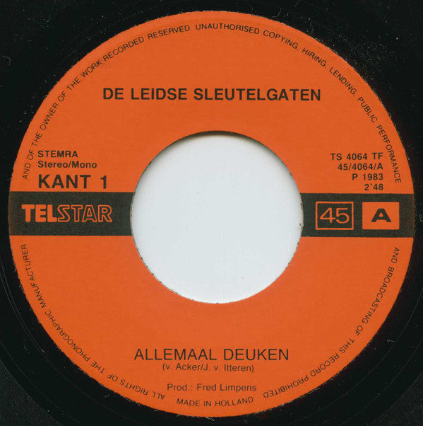 De Leidse Sleutelgaten : Allemaal Deuken (7",45 RPM,Single)