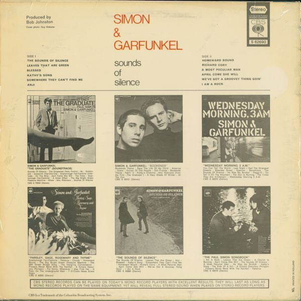 Simon & Garfunkel : Sounds Of Silence (LP,Album,Stereo)