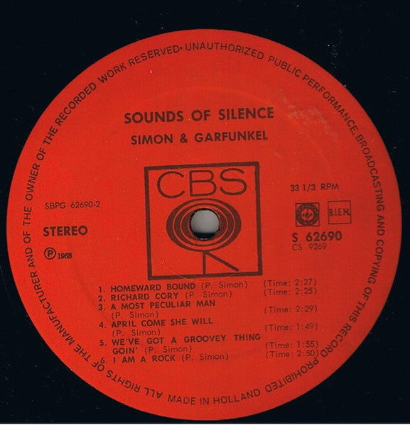 Simon & Garfunkel : Sounds Of Silence (LP,Album,Stereo)