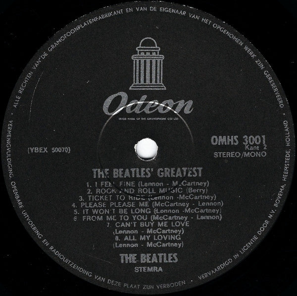 Beatles, The : Beatles' Greatest (LP,Compilation,Reissue,Stereo,Mono)
