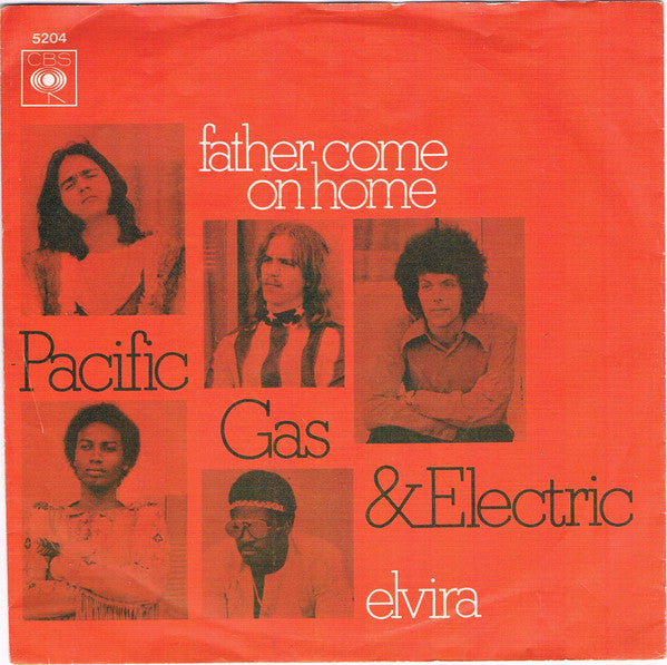 Pacific Gas & Electric : Father Come On Home / Elvira (7",45 RPM,Single)