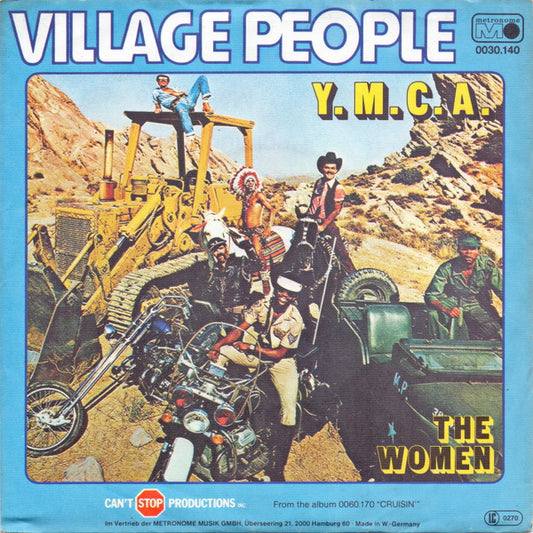 Village People : Y.M.C.A. (7",45 RPM,Single,Stereo)
