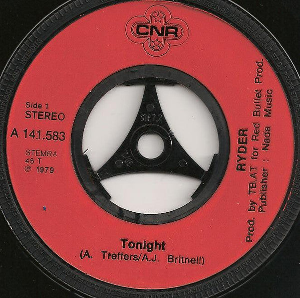 Ryder (14) : Tonight / Baby Don't Move (7",45 RPM,Single)