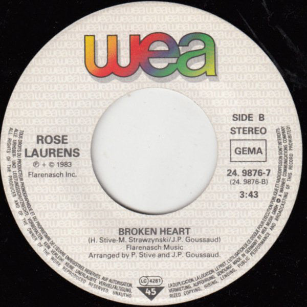 Rose Laurens : Africa (Voodoo Master) (7",Single,45 RPM)