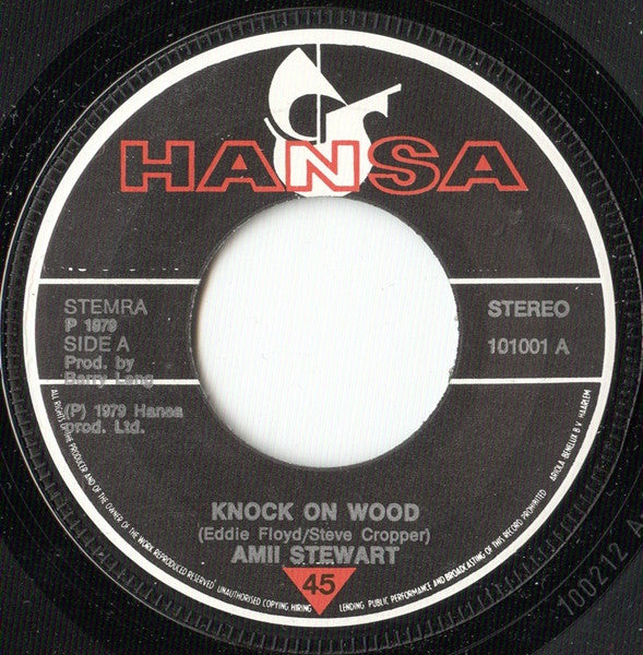 Amii Stewart : Knock On Wood / Light My Fire (7", Single)