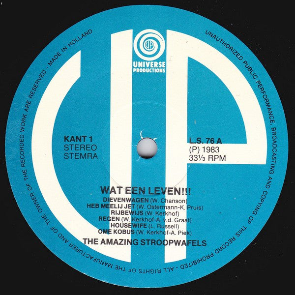 Amazing Stroopwafels, The : Wat Een Leven (LP,Album)