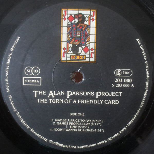 Alan Parsons Project, The : The Turn Of A Friendly Card (LP,Album)
