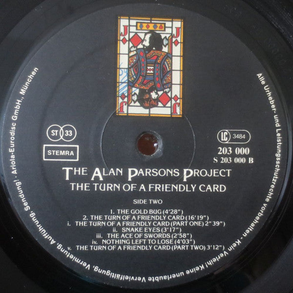 Alan Parsons Project, The : The Turn Of A Friendly Card (LP,Album)