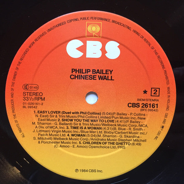 Philip Bailey : Chinese Wall (LP,Album)