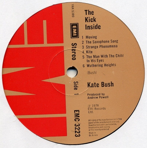 Kate Bush : The Kick Inside (LP,Album,Stereo)