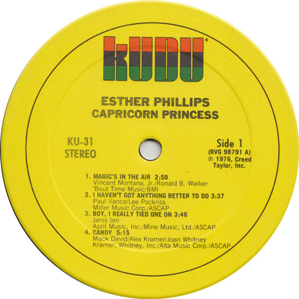 Esther Phillips : Capricorn Princess (LP,Album)