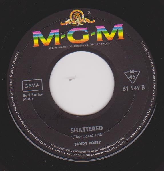 Sandy Posey : What A Woman In Love Won't Do (7")