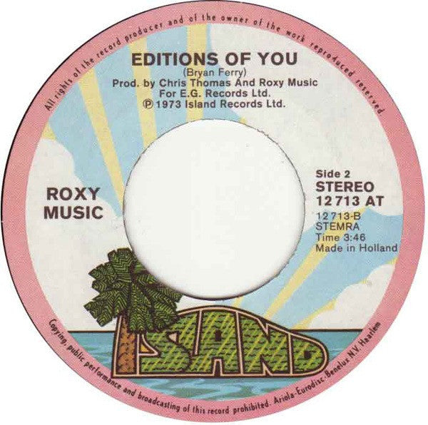 Roxy Music : Do The Strand (7",Single,45 RPM)