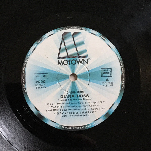 Diana Ross : To Love Again (LP,Compilation)