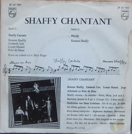 Shaffy Chantant / Ramses Shaffy : Shaffy Cantate / Marije (7",Single,45 RPM,Mono)