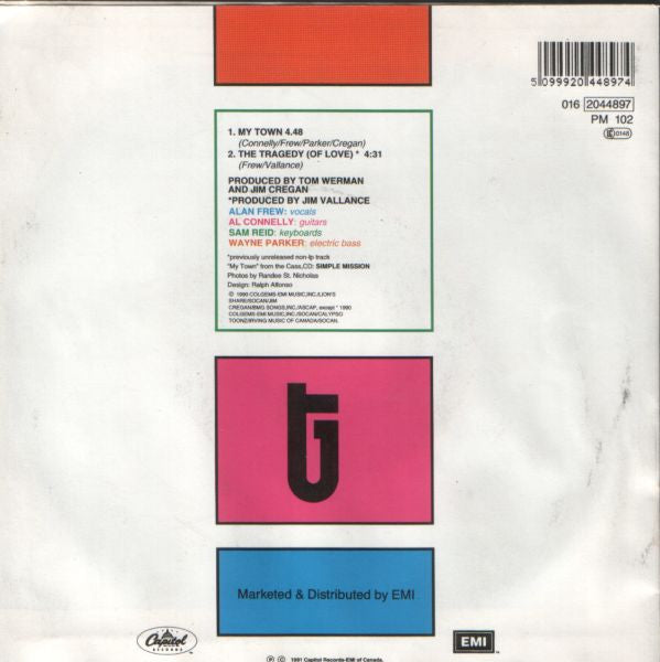 Glass Tiger : My Town (7",45 RPM,Single)