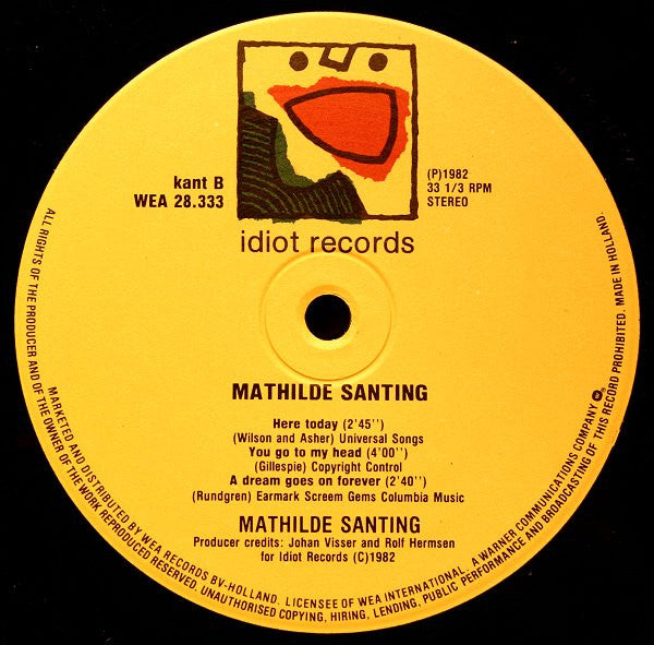 Mathilde Santing : Mathilde Santing (LP,10",Mini-Album)