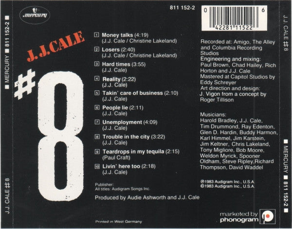 J.J. Cale : #8 (Album,Stereo)
