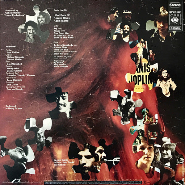 Janis Joplin : I Got Dem Ol' Kozmic Blues Again Mama! (LP,Album,Reissue)