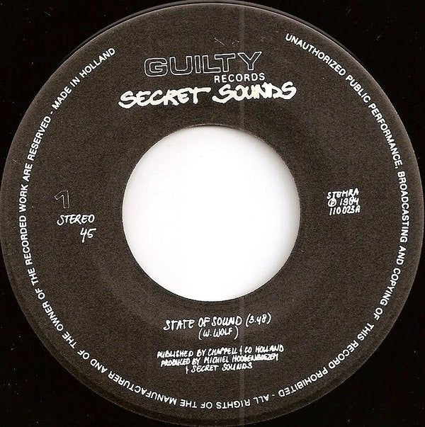 Secret Sounds (2) : State Of Sound (7",45 RPM)