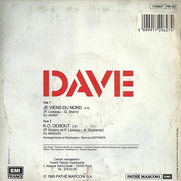 Dave (13) : Je Viens Du Nord (7",45 RPM,Single)