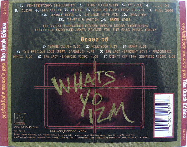 Erykah Badu : Mama's Gun The Dutch Edition (Album,Enhanced,Special Edition)