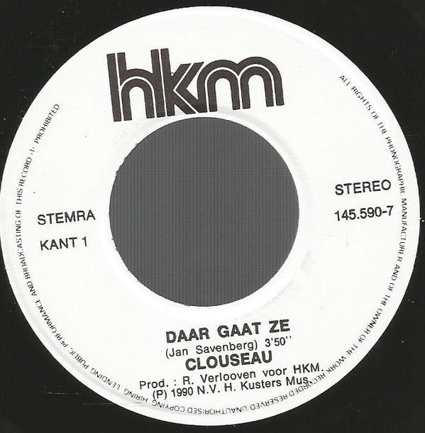 Clouseau : Daar Gaat Ze (7",Single)