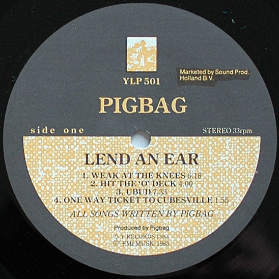 Pigbag : Lend An Ear (LP,Album)