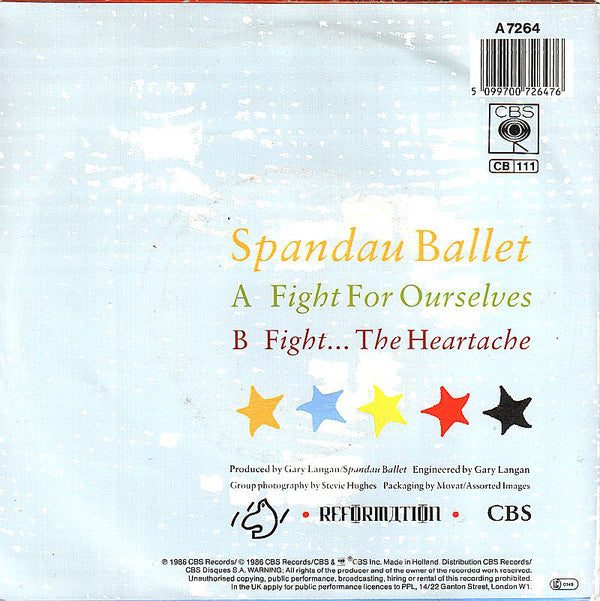 Spandau Ballet : Fight For Ourselves (7",45 RPM,Single)