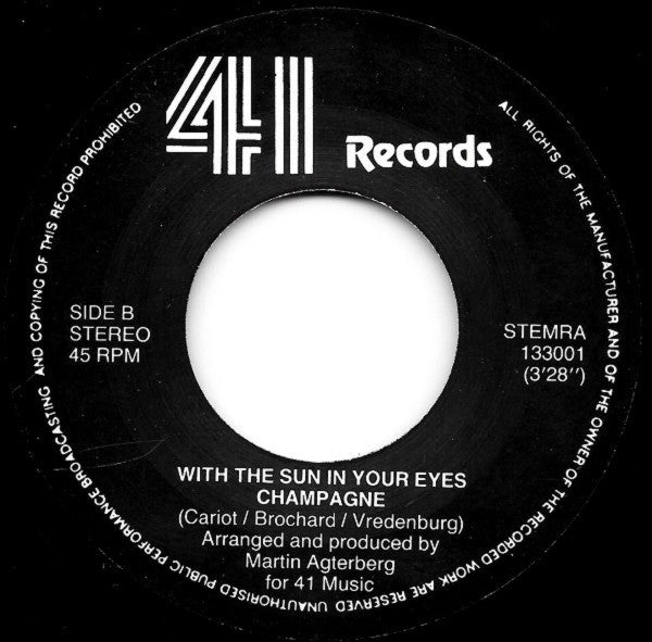 Champagne (5) : A Little Bit Of Soap (7")