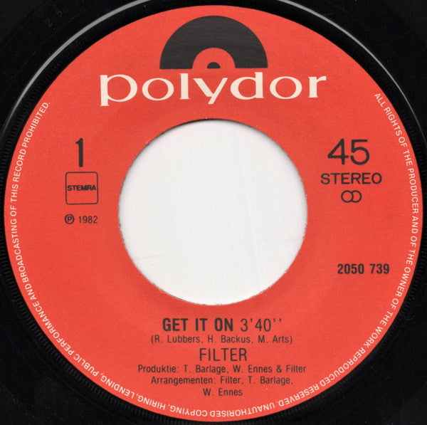 Filter (9) : Get It On (7")