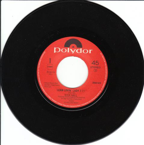 Nick Hall (4) : Lean Lovin' Lady (7")