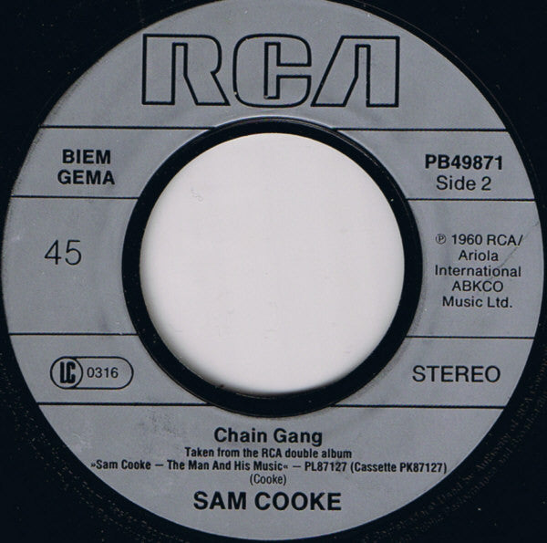 Sam Cooke : Wonderful World (7",45 RPM,Single,Stereo)