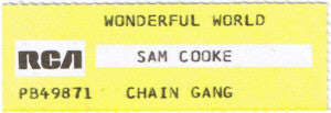 Sam Cooke : Wonderful World (7",45 RPM,Single,Stereo)