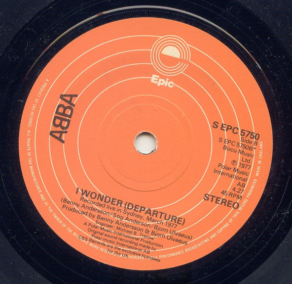 ABBA : The Name Of The Game (7",45 RPM,Single,Stereo)