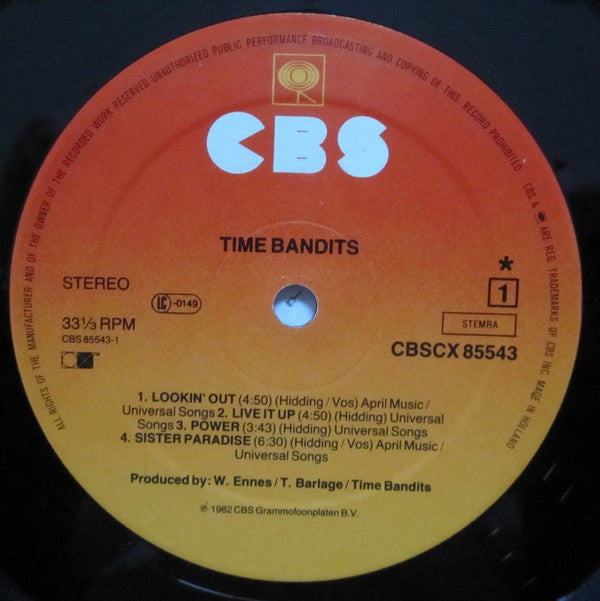 Time Bandits : Time Bandits (LP, Album)