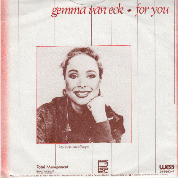 Gemma Van Eck : For You (7",45 RPM,Single)