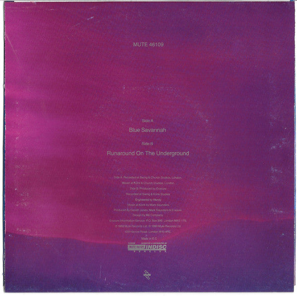 Erasure : Blue Savannah (7",45 RPM,Single)