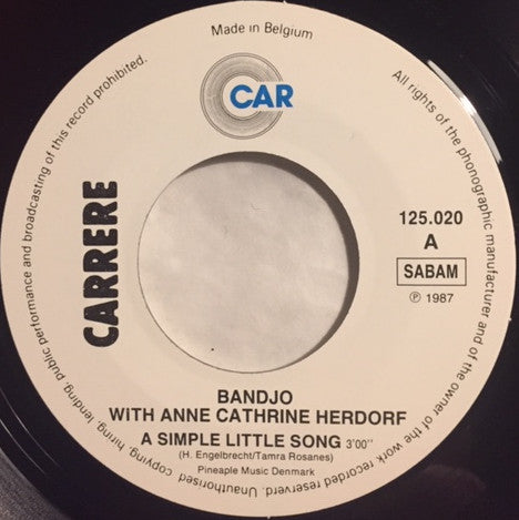 Bandjo With Anne Cathrine Herdorf : A Simple Little Song (7")