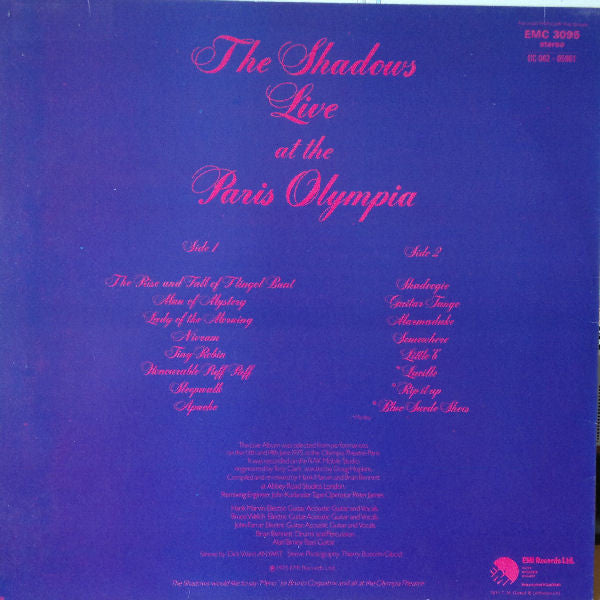 Shadows, The : Live At The Paris Olympia (LP,Album)