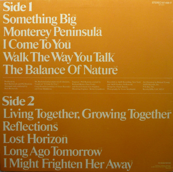 Burt Bacharach : Living Together (LP,Album)