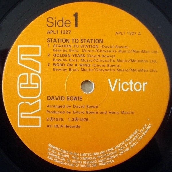 David Bowie : Station To Station (LP,Album,Stereo)