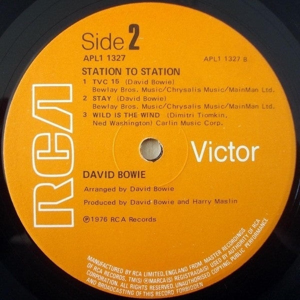 David Bowie : Station To Station (LP,Album,Stereo)
