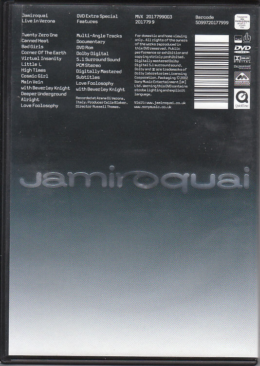 Jamiroquai : Live In Verona (DVD-Video)