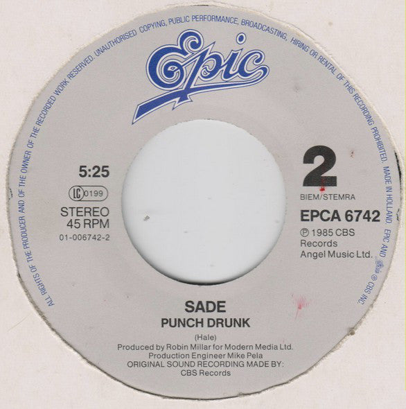 Sade : Is It A Crime? (7",45 RPM,Single)