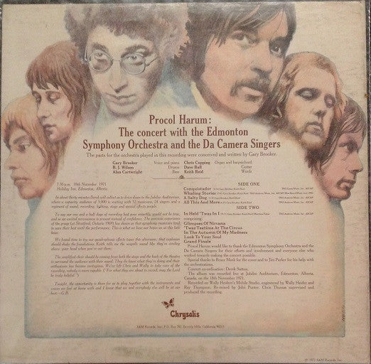 Procol Harum : Live - In Concert With The Edmonton Symphony Orchestra (LP,Album,Stereo)